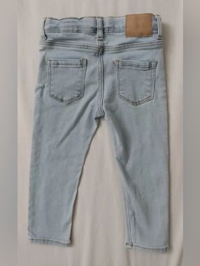 BABY ZARA JEANS 18-24 MONTHS BLUE LIGHT WASH W 19 in Ins. 12 in